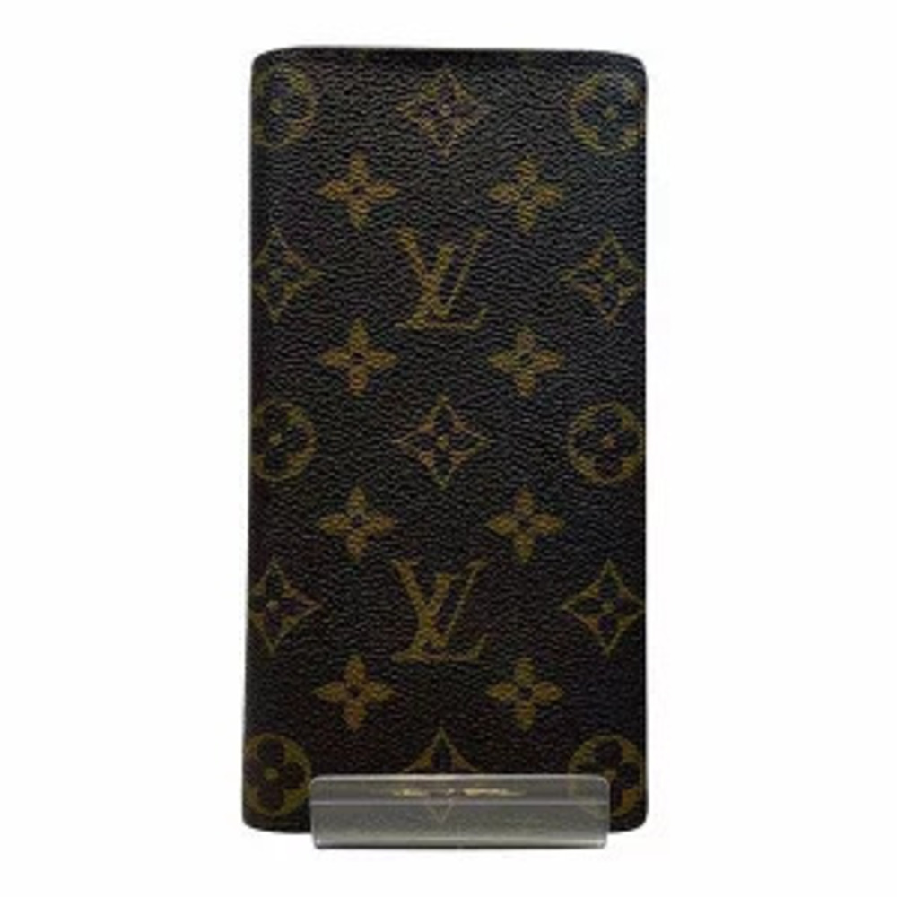 Louis Vuitton Monogram Portefeuille Brazza Long Wallet Bi fold